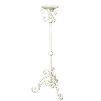 Standing Candlestick - 80 cm - Vintage White 