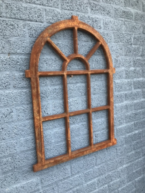 Cast-iron stable window, substantial and heavy westphalian design