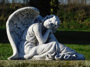 Statue Sleeping Angel - 54 cm - Stone