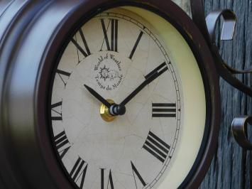 Station Clock with Thermometer - 30 cm - Soft Steel and Glass