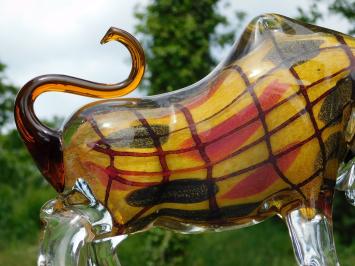 Glazen Beeld Stier – Handgemaakt Glasgeblazen Kunstwerk