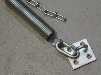 Stormketting met veer - 50 cm - verzinkt