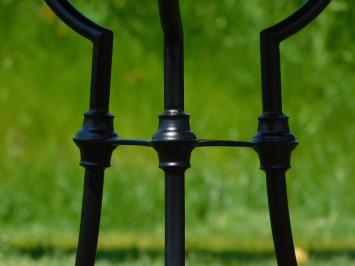 Side table Industrial - mango wood - with black iron base