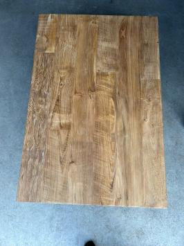 Industrietisch - Holz - schwarzes Metallgestell  - 160 x 90 cm