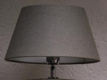 Table lamp - 42 cm - Stone - Shade included 