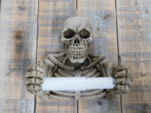 Toilet roll holder Skeleton - polystone