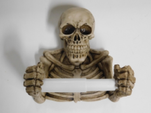 Toilet roll holder Skeleton - polystone