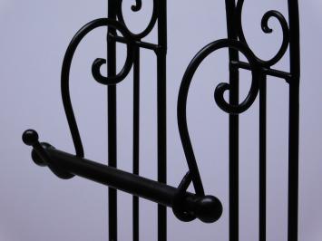 Toilettenpapierhalter Stehend - Schwarz - Schmiedeeisen