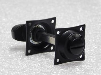 Toilet Lock – Vrij / Bezet – 37 x 37 mm – Matte Black