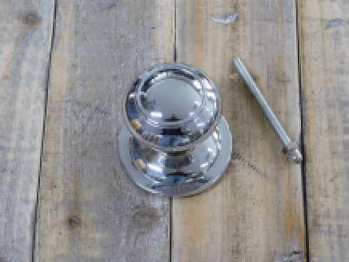 Chrome-deurknop - Knop chrome,  knop decoratieve knop (vaststaand)