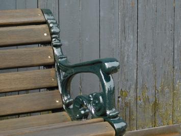Heavy garden bench, quality bench for the garden, wood and cast iron