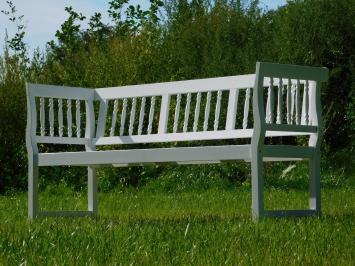 Classic Garden Bench 3-Person - Hardwood - White