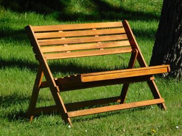 Klappbare Gartenbank - Hartholz - Teak