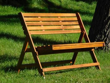 Klappbare Gartenbank - Hartholz - Teak