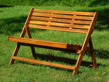 Klappbare Gartenbank - Hartholz - Teak