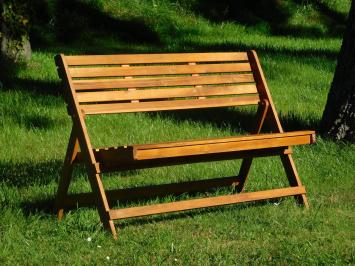 Klappbare Gartenbank - Hartholz - Teak
