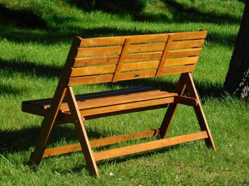 Klappbare Gartenbank - Hartholz - Teak