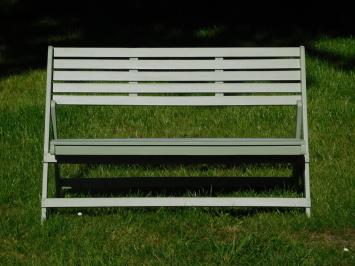 Folding Garden Bench - Hardwood - Vintage Green