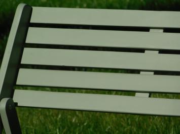 Folding Garden Bench - Hardwood - Vintage Green