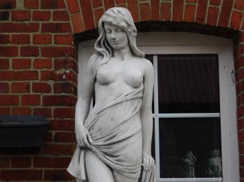 Statue Frau auf Sockel - 210 cm - Massivstein