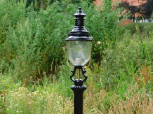 Garden lantern Colmar - black - alu - 190cm