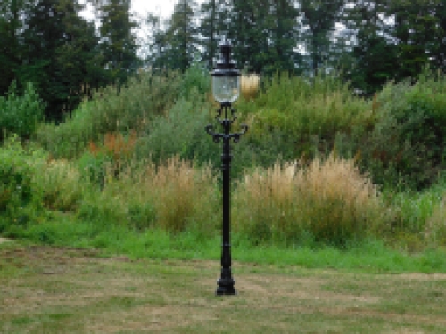 Garden lantern Genoa - black - alu - 215cm