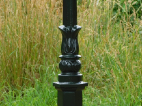 Garden lantern Colmar - dark green - alu - 190cm