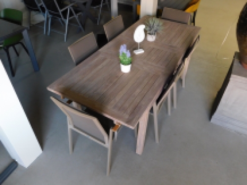 Laatste: Tuinset Venice - 6 stoelen en tafel