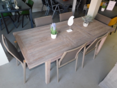 Laatste: Tuinset Venice - 6 stoelen en tafel