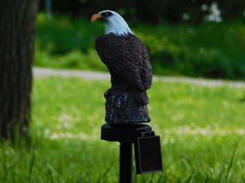 Garden Stick Eagle - Polystone with Solar lighting