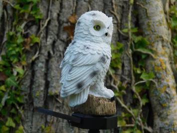 Garden Stick Owl - Polystone with Solar lighting