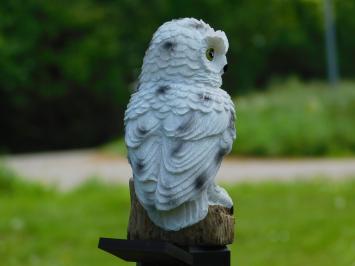 Garden Stick Owl - Polystone with Solar lighting