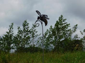 Tuinsteker Bij - 90 cm - Metaal - Handgemaakt