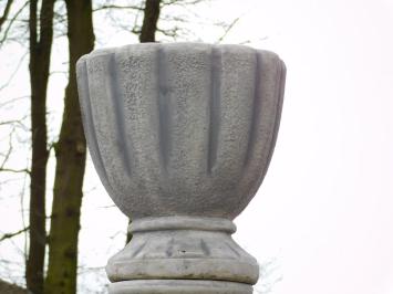 Runde Gartenvase - 52 cm - Stein