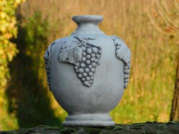 Garden Vase with Grapes - Stone - Water