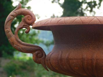 Garden Vase with Ears - 50 cm - Cast iron - Rust