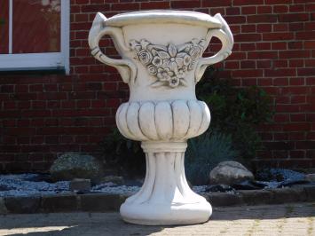 Garden Vase with Ears on Pedestal - 153 cm - Stone