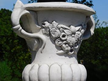 Garden Vase with Ears on Pedestal - 153 cm - Stone