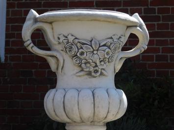 Garden Vase with Ears on Pedestal - 153 cm - Stone
