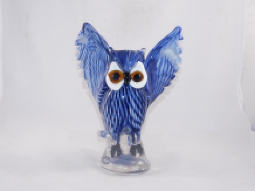 Glass sculpture Owl in Murano style