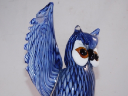 Glass sculpture Owl in Murano style