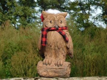 Christmas Owl on Tree Trunk - Polystone - Woodlook