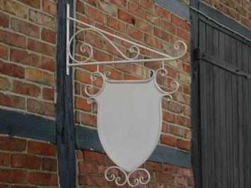 Large Sign - Old White - Iron - Advertising sign