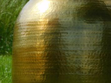 Einmalig: Vase XL - 80 cm - Gold - Metall
