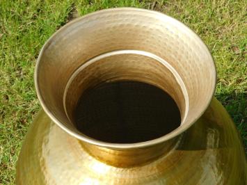 Einmalig: Vase XL - 80 cm - Gold - Metall