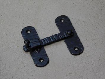 Trap lock wrought iron - black - hand-forged