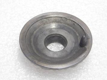 Fester Türknauf „Blume“ mit Rosette – dunkel patiniertes Messing