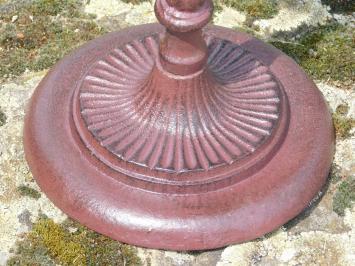 Bird bath on foot - cast iron - incl. Birdie