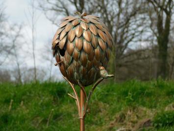 Birdhouse Standing - 170 cm - Garden Stick - Copper look