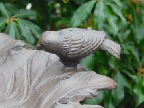 Fors vogelbad op voet, gietijzer - donkerbruin